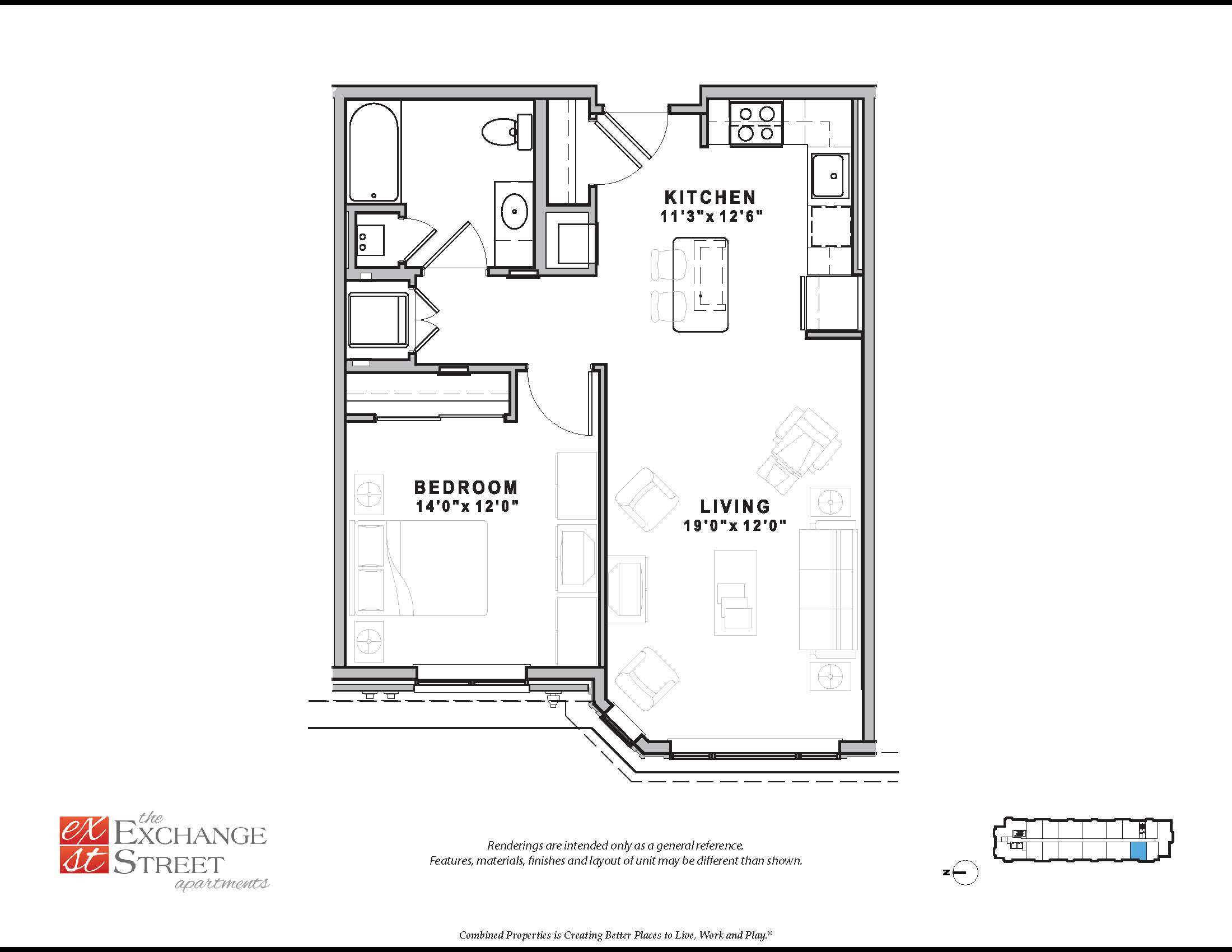 Malden - 1 Bed, 1 Bath - Image 2